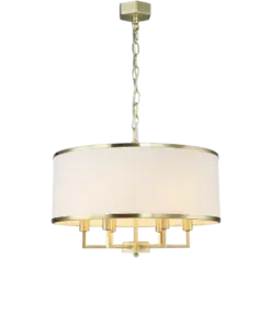 LAMPA WISZĄCA CASA OLD GOLD M metalowa złota klasyczna glamour