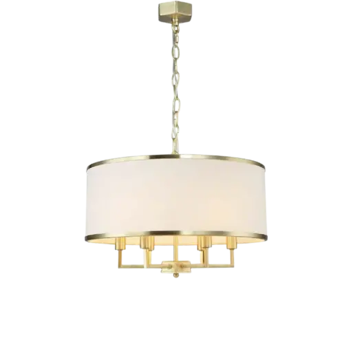 LAMPA WISZĄCA CASA OLD GOLD M metalowa złota klasyczna glamour