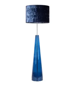 LAMPA-PODLOGOWA-4concepts-Berlin-Granatowa-50×35-cm-Glamour-niebieska-podstawa-granatowy-abazur-nowoczesna