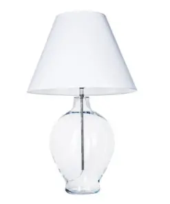 LAMPA-STOLOWA-4concepts-Capri-45-21×30-cm-Glamour-szklana-podstawa-bialy-abazur-klasyczny-styl