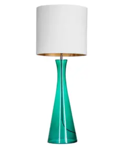 LAMPA-STOLOWA-4concepts-Chianti-Transparentna-Zielen-36×34-cm-Szklana-podstawa-bialy-abazur-nowoczesna