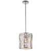 LAMPA WISZĄCA Kyiv kryształowa, szampańska rama, styl glamour 25 cm, ekskluzywna