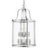 LAMPA WISZĄCA New York srebrne wykończenie, dekoracyjna rama, klasyczny wygląd 43x76 cm piękna