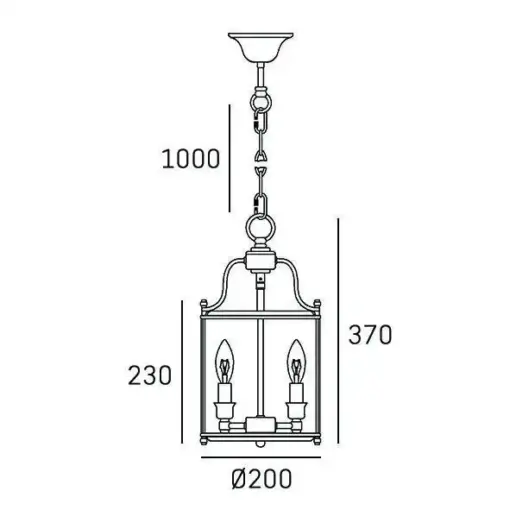 LAMPA WISZĄCA New York, złote wykończenie, metalowa, klasyczna 20x37 cm wymiary