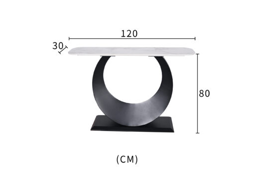 Modig-M86-120-konsola-nowoczesna-oryginalna-podstawa-czarna-bialy-marmurowy-blat-czarna-podstawa